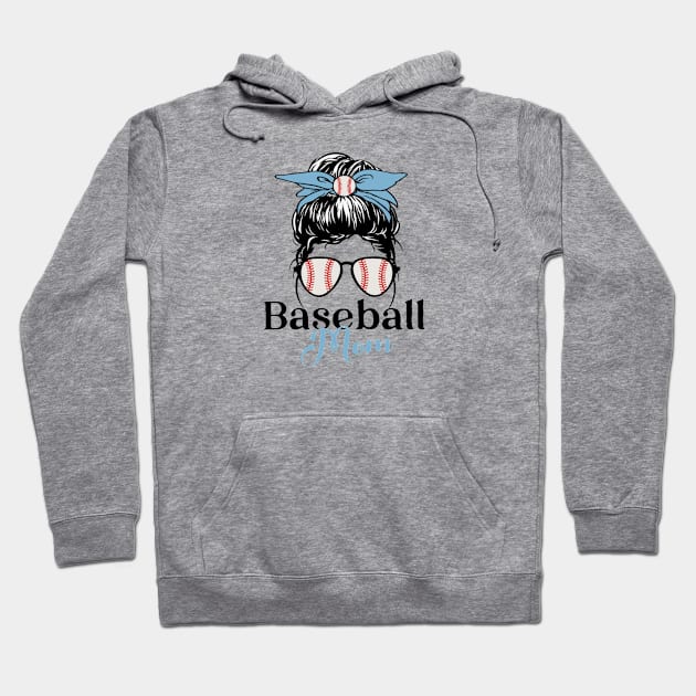 Baseball mom Hoodie by Hanadrawing